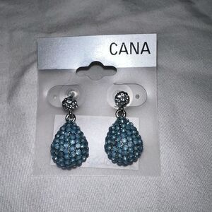 Cana by Gennaro‎ Light Blue Crystal Drop Earrings